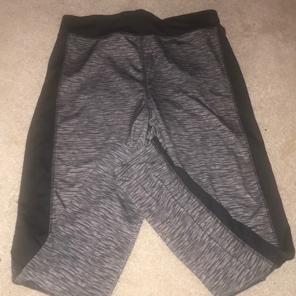 Grey and black leggings